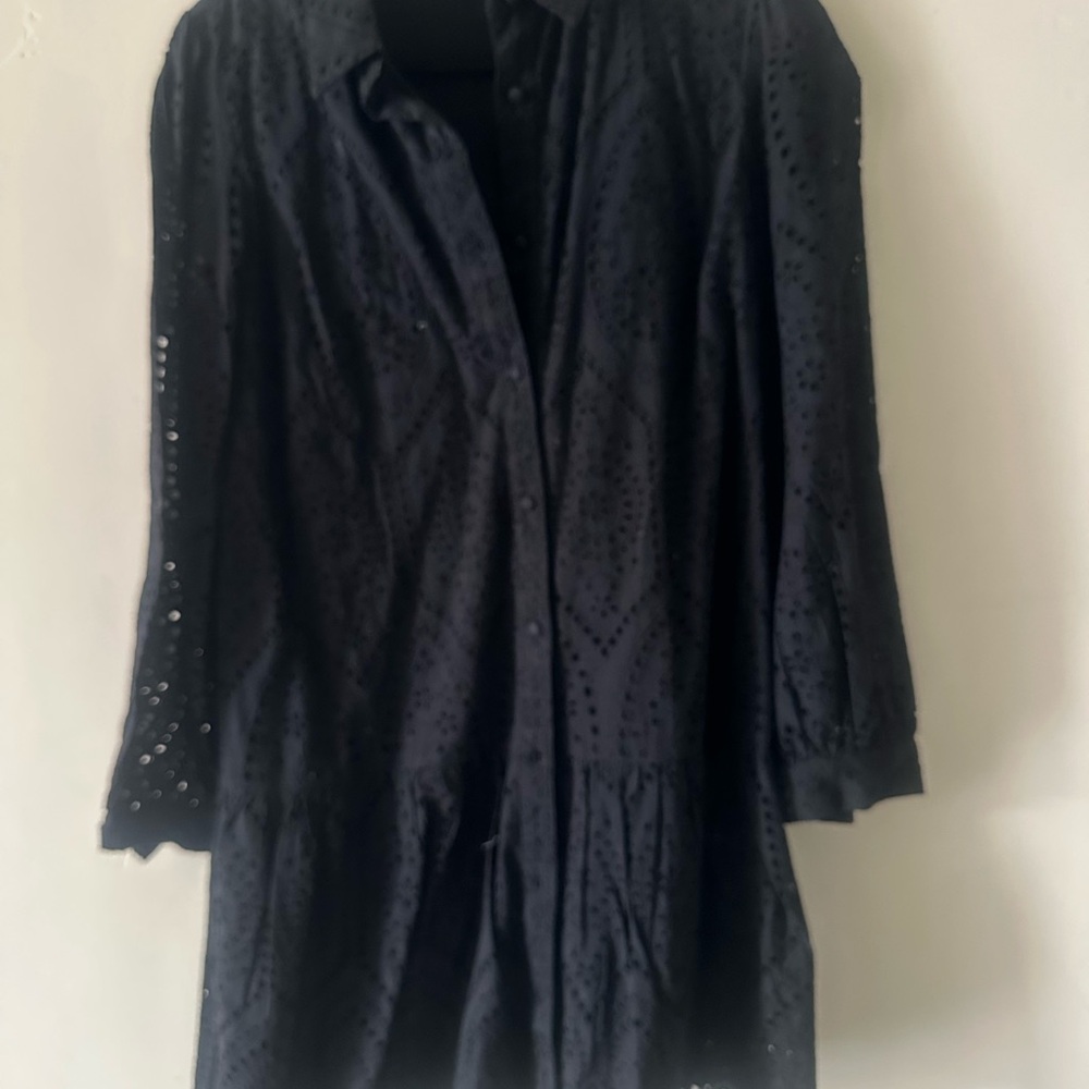 Black Button-Up Dress